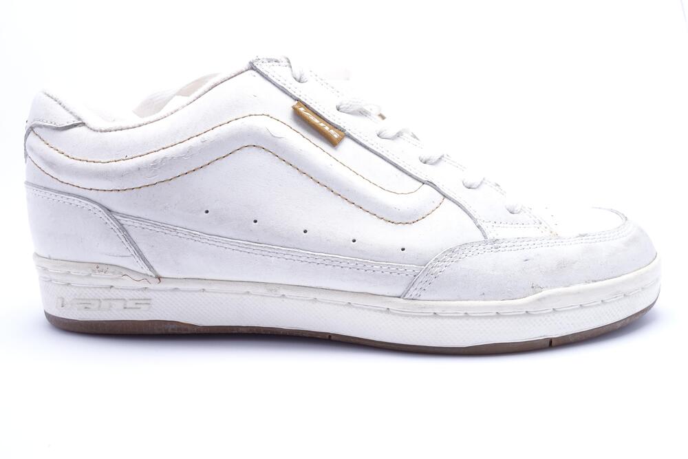Vintage Vans Snooka Chunky Shoes Men Size 12 White Skate Sneakers 43931-76